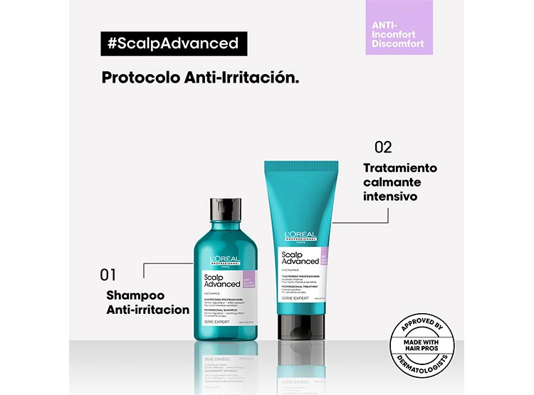 SHAMPOO L'ORÉAL PROFESSIONNEL NIACINAMIDA ANTIIRRITACIÓN CUERO CABELLUDO IRRITADO 300 ML - 5
