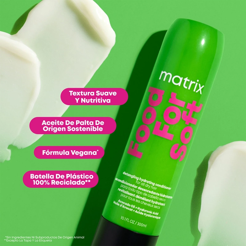 ACONDICIONADOR HIDRATANTE MATRIX CABELLO SECO FOOD FOR SOFT 300 ML - 4
