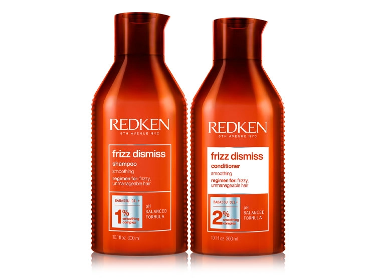 SET CAPILAR REDKEN SHAMPOO 300 ML + ACONDICIONADOR 300 ML FRIZZ DISMISS ANTIFRIZZ - 1