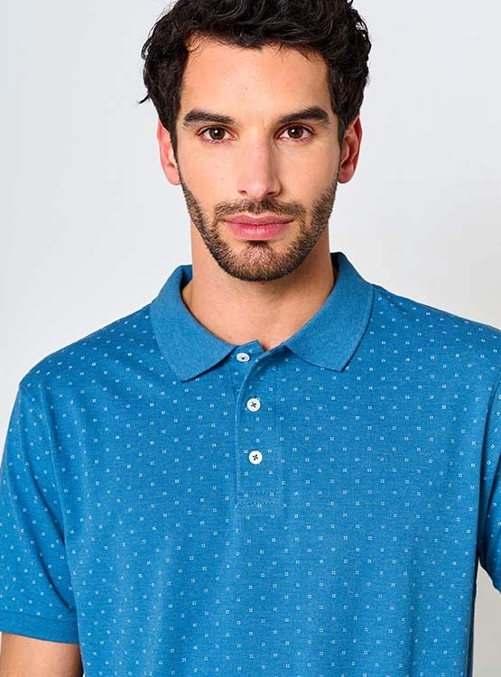 POLERA KENNETH STEVENS PIQUÉ PRINT - 3