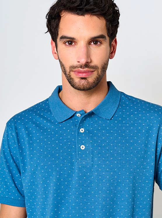 POLERA KENNETH STEVENS PIQUÉ PRINT - 3