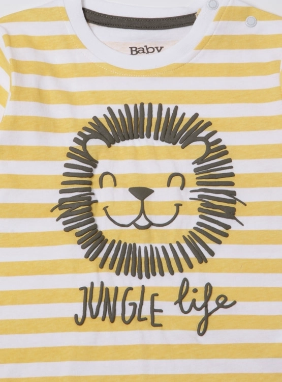 POLERA RAYAS CON DELINEADO ANIMAL BABY HARVEST - 3