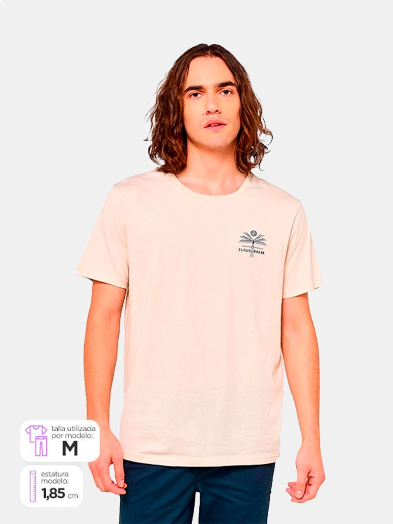 POLERA MANGA CORTA ALGODÓN HOMBRE CLOUDBREAK