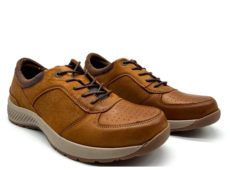 ZAPATOS CUERO HOMBRE JARMAN CAMEL HKYM17-03 - 2
