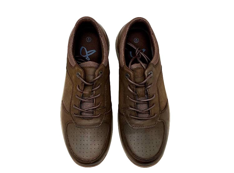 ZAPATOS CUERO HOMBRE JARMAN CHOCOLATE HKYM17-03 - 4
