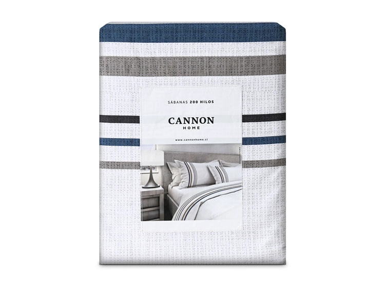 JUEGO DE SABANAS CANNON STONE 200H 2 PL - 4