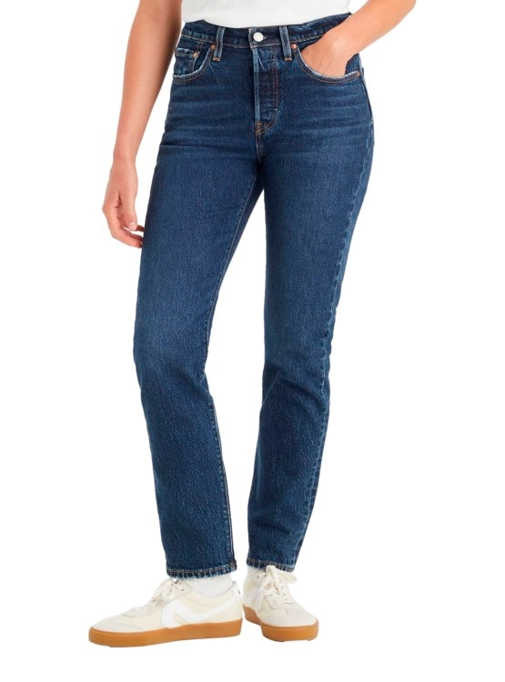 JEANS MUJER LEVI'S ALGODÓN 501 TIRO ALTO