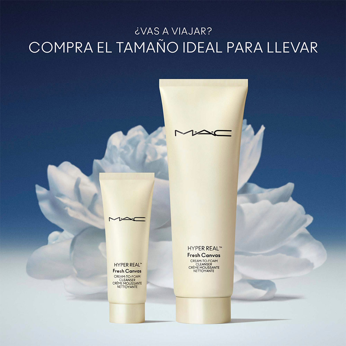 LIMPIADOR FACIAL MAC HYPER REAL FRESH CANVAS CREAM TO FOAM 30 ML - 4