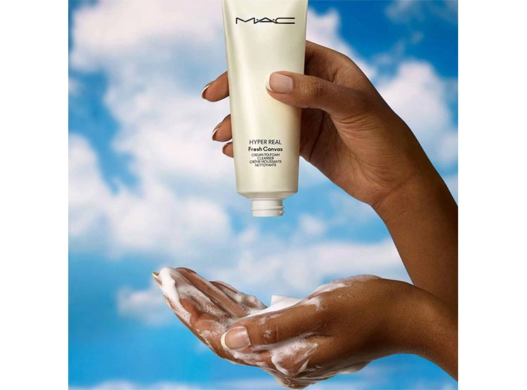 LIMPIADOR FACIAL MAC HYPER REAL FRESH CANVAS CREAM TO FOAM 125 ML - 4