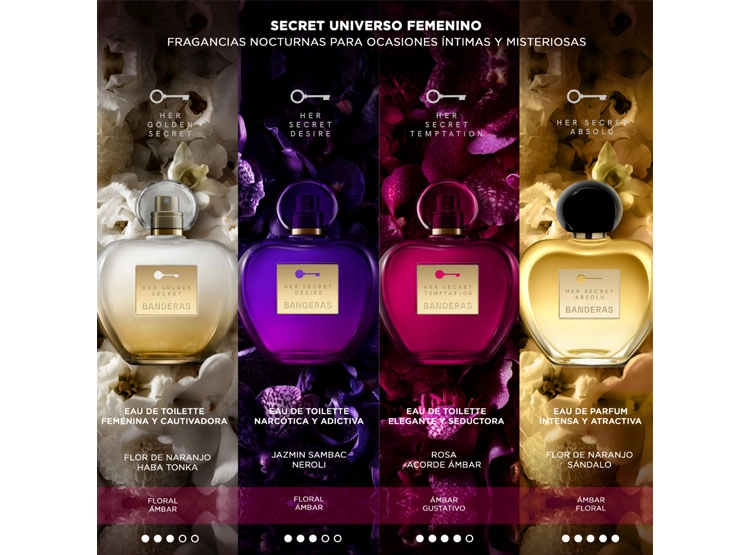 PERFUME ANTONIO BANDERAS HER SECRET ABSOLU MUJER EDP 50 ML - 4