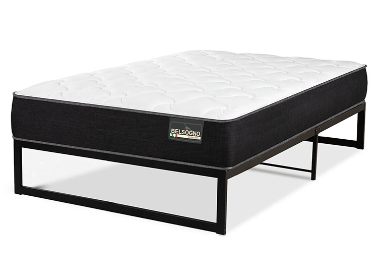 CAMA EUROPEA BELSOGNO IRON SMART PLUS 1.5 PLAZAS NEGRO - 2