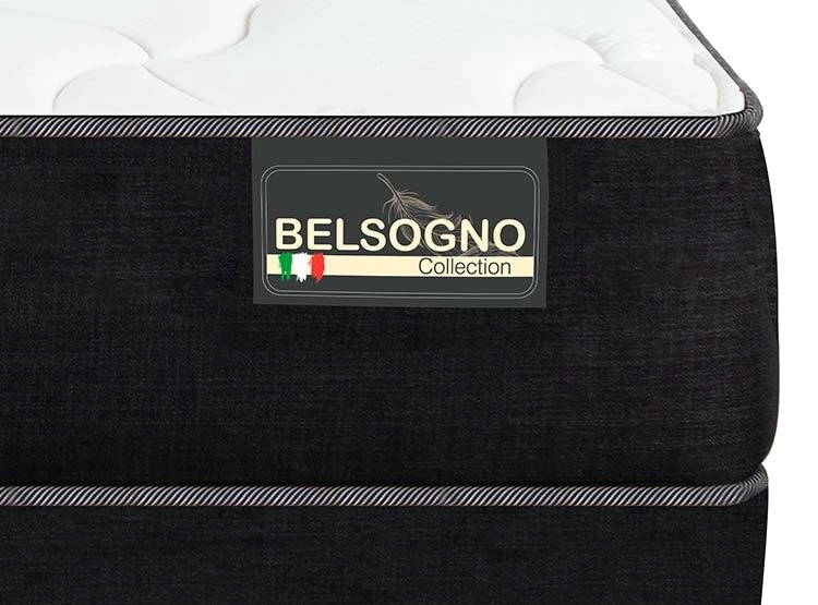 CAMA EUROPEA BELSOGNO IRON SMART PLUS 1.5 PLAZAS NEGRO - 4