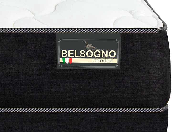 CAMA EUROPEA BELSOGNO IRON SMART PLUS 2 PLAZAS NEGRO - 4