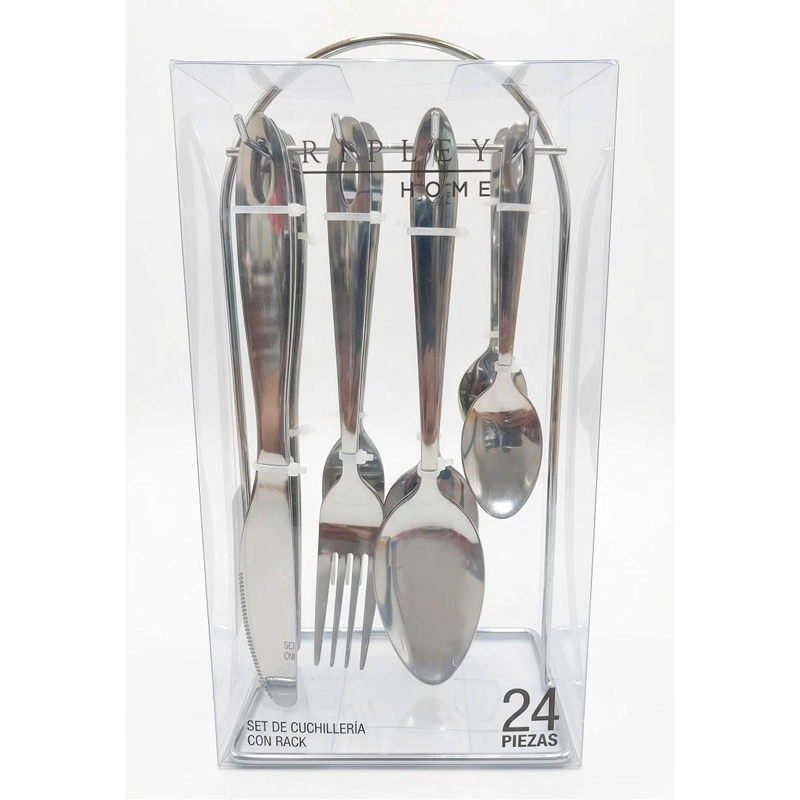 SET CUCHILLERIA RIPLEY HOME BASIC RACK 24 PIEZAS - 4