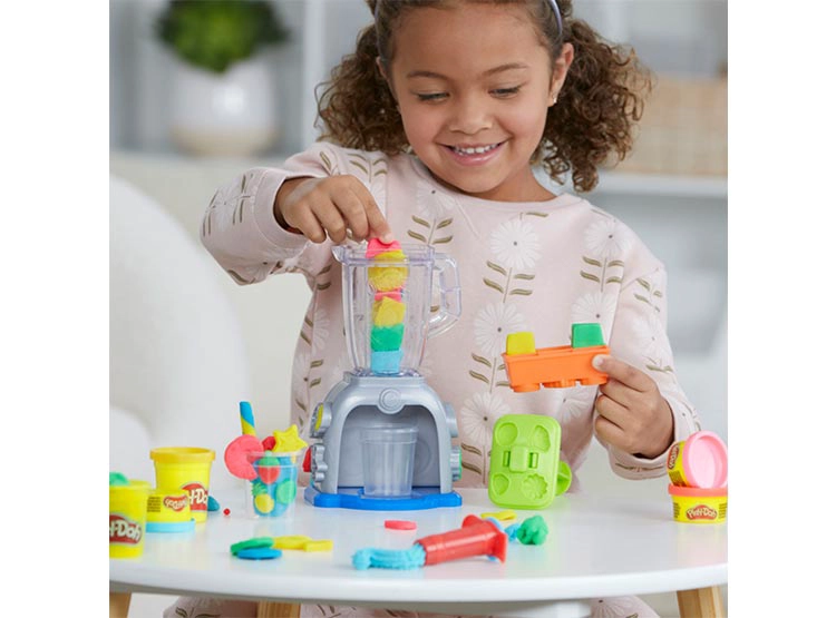 SET DE JUEGO PLAY DOH KITCHEN CREATIONS LICUADORA DE BATIDOS COLORIDOS - 7
