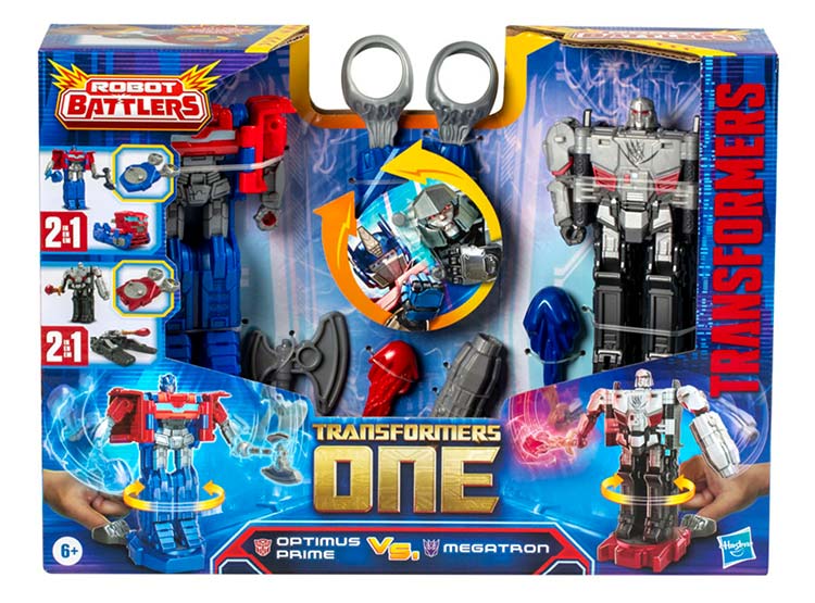 FIGURA DE ACCIÓN TRANSFORMERS ONE ROBOT BATTLERS OPTIMUS PRIME (ORIEN PAX) Y MEGATRON (D-16) - 12