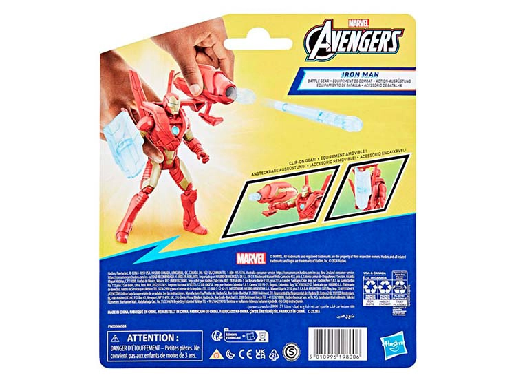 FIGURA DE ACCION MARVEL AVENGERS EPIC HERO SERIES IRON MAN - 13