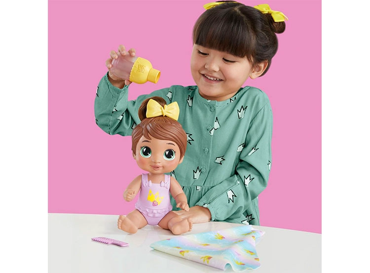 MUÑECA BABY ALIVE BURBUJAS RELAJANTES SOPHIA SPARKLE CABELLO CASTAÑO - 7