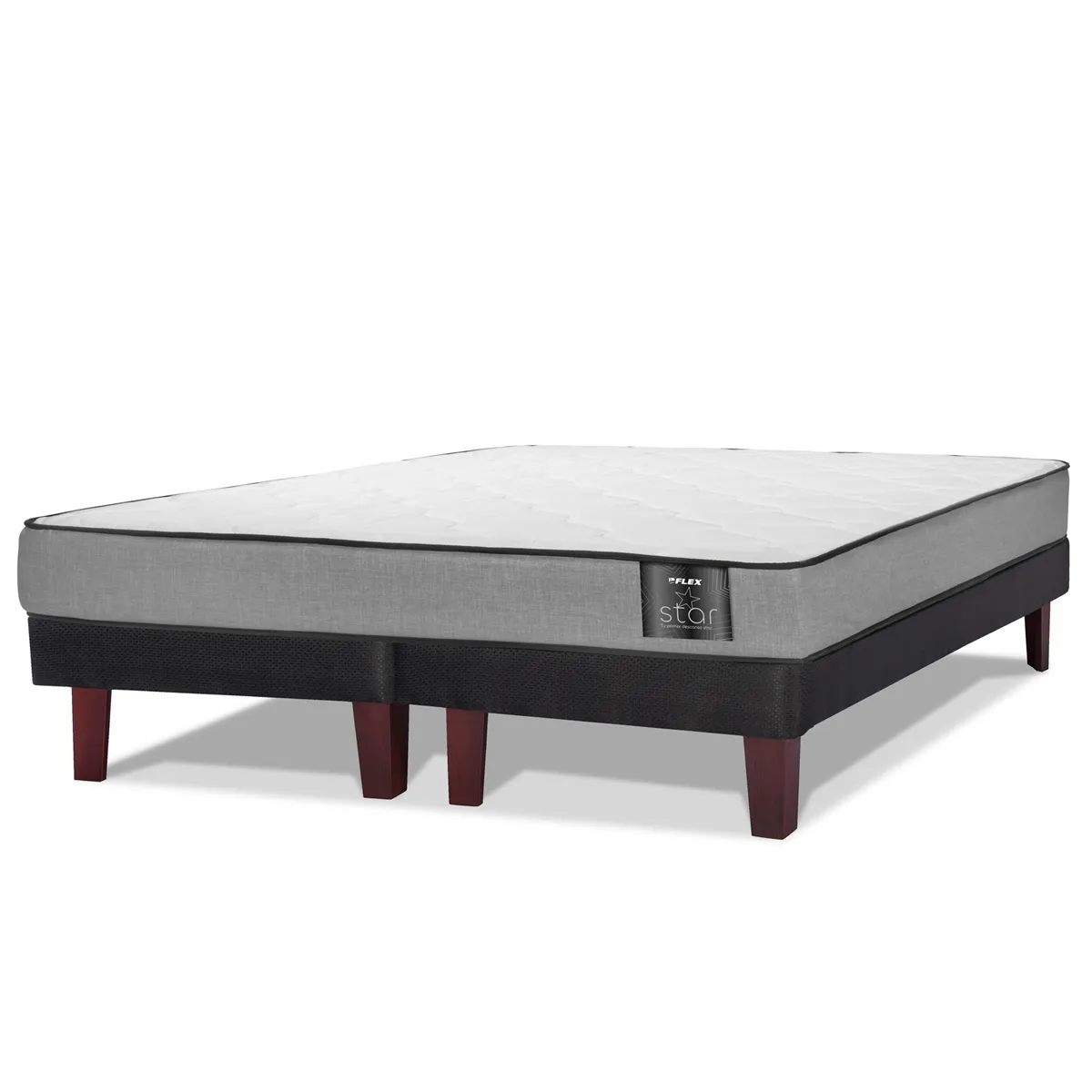 CAMA EUROPEA FLEX FLAT STAR BD 2 PLAZAS 150 X 190 CM - 2
