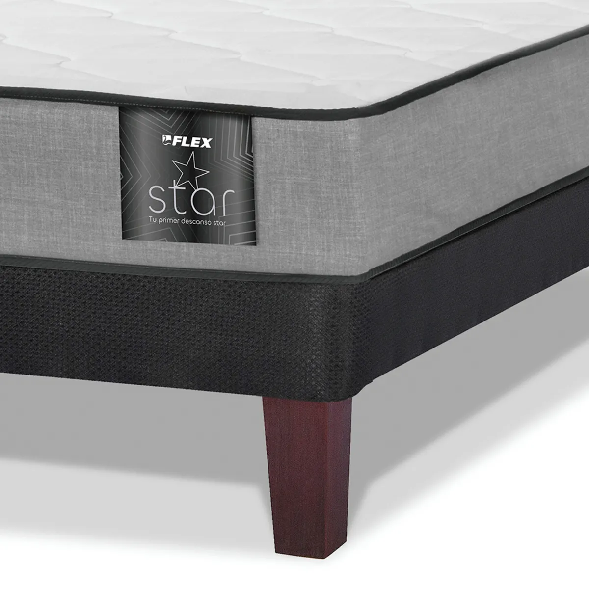 CAMA EUROPEA FLEX FLAT STAR BD 2 PLAZAS 150 X 190 CM - 3