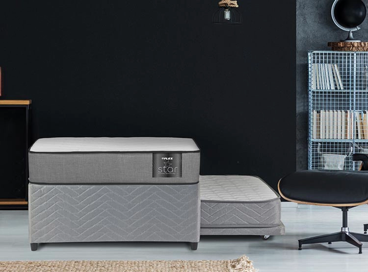 CAMA DIVAN FLEX STAR 1.5 PLAZAS GRIS - 5