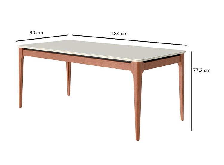 JUEGO DE COMEDOR DECOCASA ADDAR ALBA 6 SILLAS BLANCO - 7