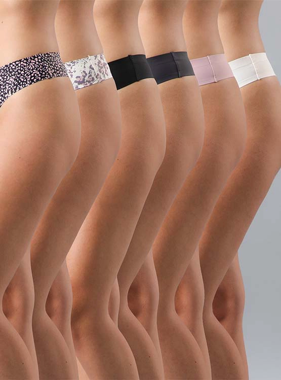 6 PACK COLALESS MUJER FLORES 25327 - 1