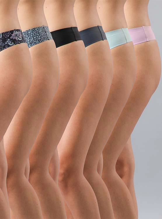 6 PACK COLALESS MUJER FLORES 25327 - 1