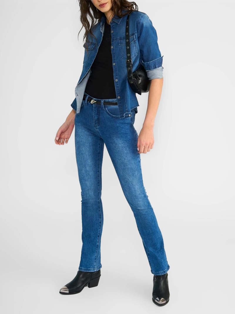 BLUSA MUJER ELLUS MANGA LARGA ALGODÓN - 4