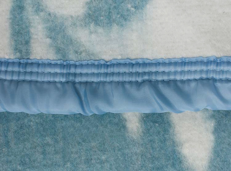 FRAZADA ANDES RAMA JACQUARD 1.5 PLAZAS 210 X 160 CM CELESTE - 3