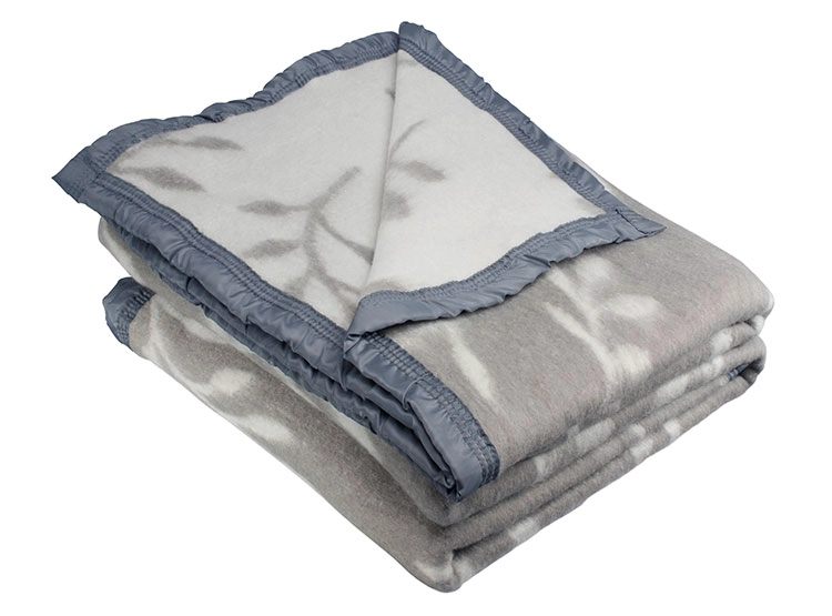 FRAZADA ANDES  RAMA JACQUARD GRIS KING - 1