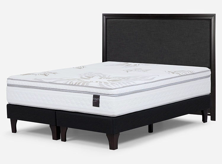 JUEGO DE DORMITORIO ROSEN CAMA EUROPEA ART 4 SÚPER KING GRAFITO + RESPALDO NOLITA - 2