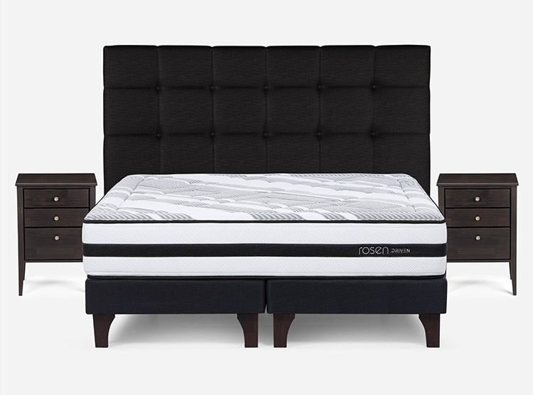 JUEGO DE DORMITORIO ROSEN CAMA EUROPEA DRIVEN SÚPER KING GRAFITO + SET ISSEY - 1