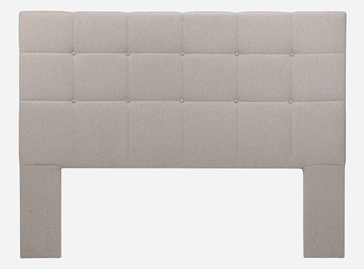 JUEGO DE DORMITORIO ROSEN CAMA EUROPEA DRIVEN SÚPER KING GRAFITO + RESPALDO ISSEY NIEBLA - 3