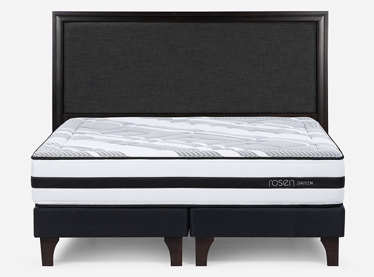 JUEGO DE DORMITORIO ROSEN CAMA EUROPEA DRIVEN SÚPER KING GRAFITO + RESPALDO NOLITA - 1