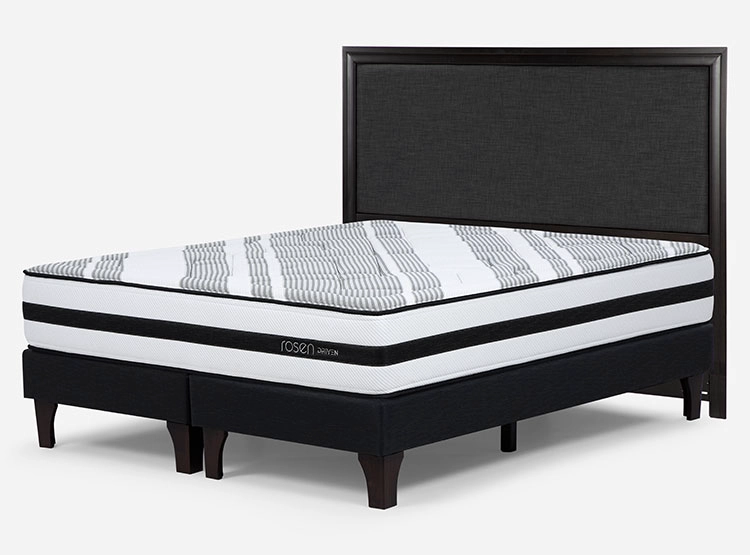 JUEGO DE DORMITORIO ROSEN CAMA EUROPEA DRIVEN SÚPER KING GRAFITO + RESPALDO NOLITA - 2