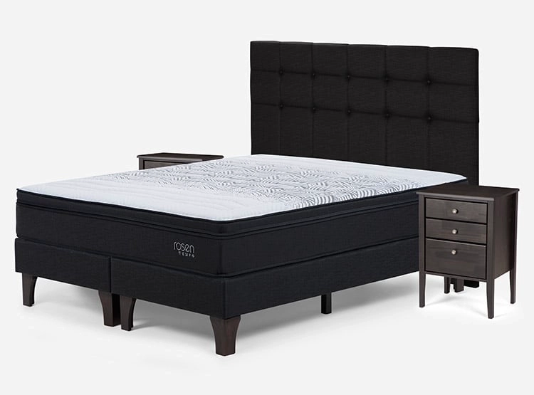 JUEGO DE DORMITORIO ROSEN CAMA EUROPEA TEMPO SÚPER KING GRAFITO + SET ISSEY - 2