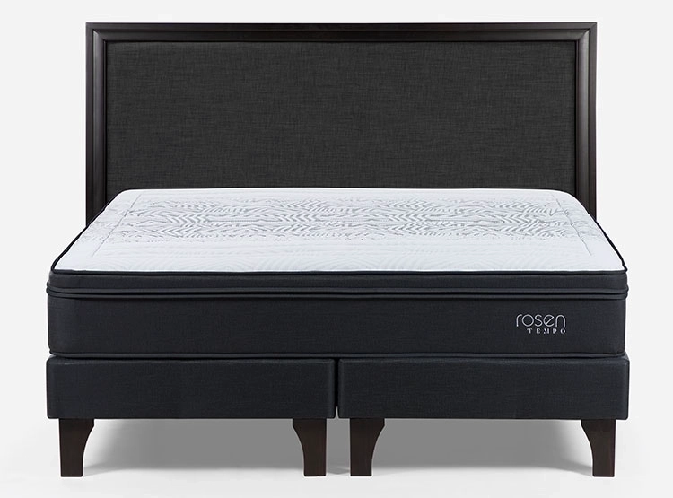 JUEGO DE DORMITORIO ROSEN CAMA EUROPEA TEMPO SÚPER KING GRAFITO + RESPALDO NOLITA - 1
