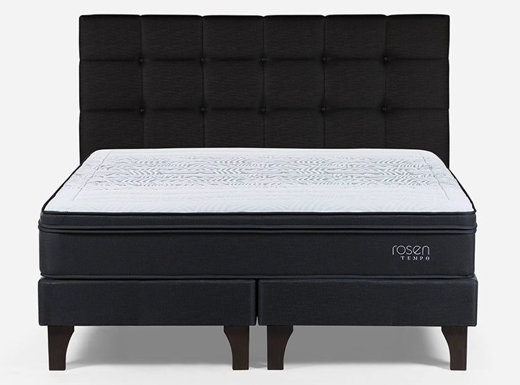 JUEGO DE DORMITORIO ROSEN CAMA EUROPEA TEMPO SÚPER KING GRAFITO + RESPALDO ISSEY - 1