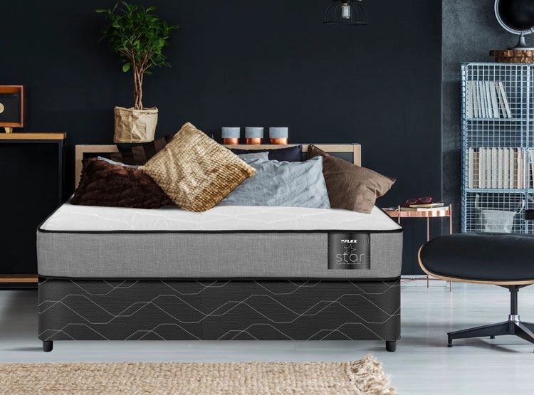 CAMA AMERICANA FLEX STAR BD 2 PLAZAS GRIS - 5