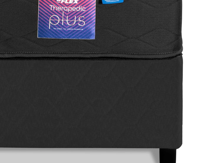 CAMA AMERICANA FLEX THERAPEDIC PLUS BD 2 PLAZAS NEGRO - 3