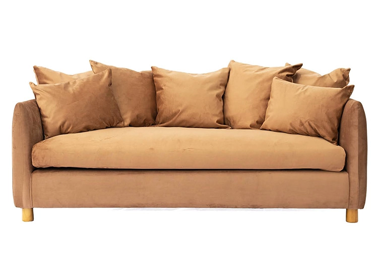 SOFÁ BARRA DESIGN LEONOR VELVET 3 CUERPOS FELPA - 1