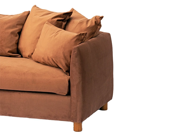 SOFÁ BARRA DESIGN LEONOR VELVET 3 CUERPOS FELPA - 3
