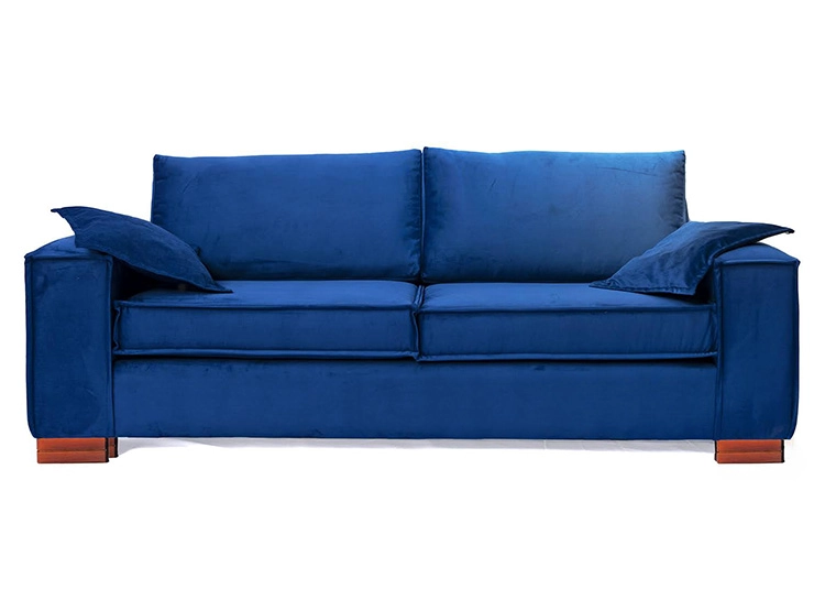 SOFÁ BARRA DESIGN NOELIA VELVET 3 CUERPOS FELPA