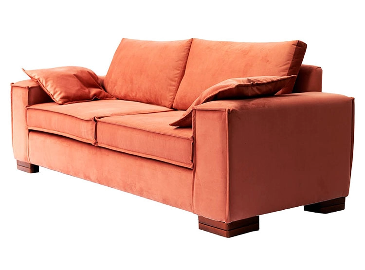 SOFÁ BARRA DESIGN NOELIA VELVET 3 CUERPOS FELPA - 2