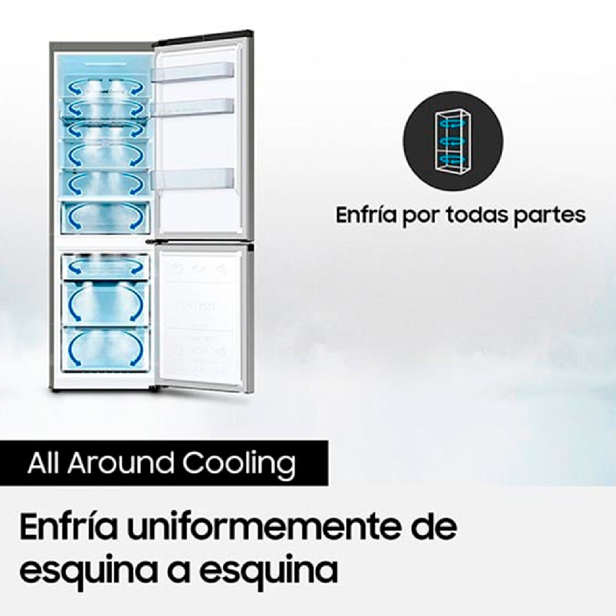 REFRIGERADOR BOTTOM FREEZER SAMSUNG RB33J3830SA 321L NO FROST GRAFITO - 7