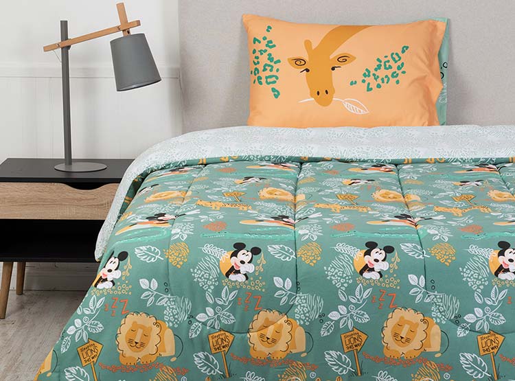 PLUMÓN DISNEY MICKEY ZAFARI 1.5 PLAZAS ESTAMPADO - 1