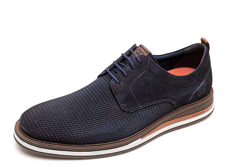 ZAPATOS CUERO HOMBRE DEMOCRATA AZUL MARINO TYPE - 2