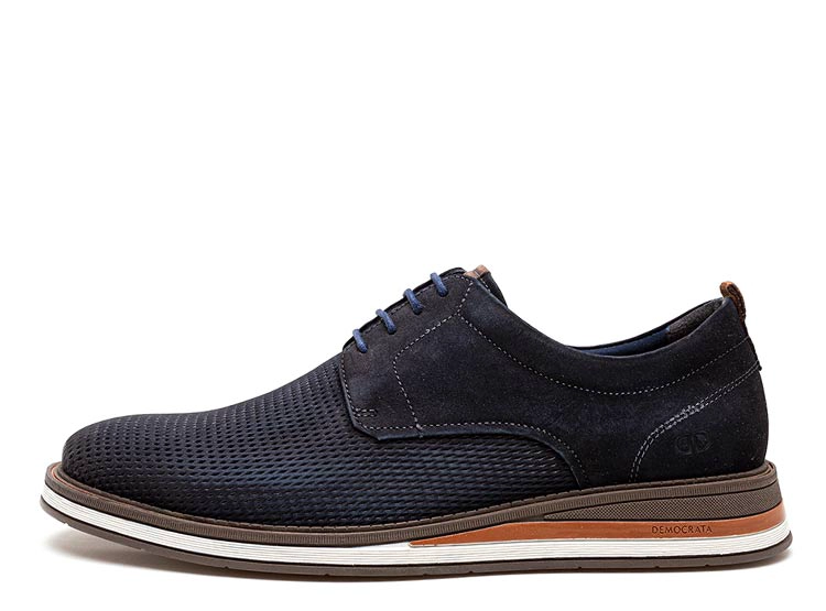 ZAPATOS CUERO HOMBRE DEMOCRATA AZUL MARINO TYPE - 1