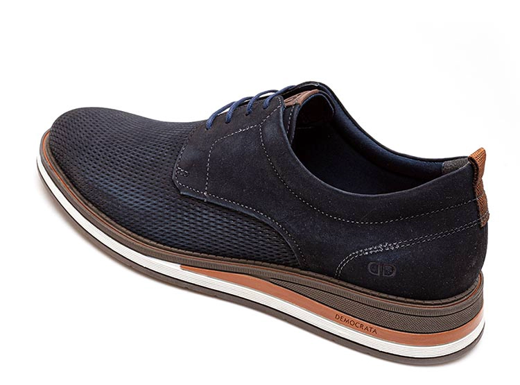ZAPATOS CUERO HOMBRE DEMOCRATA AZUL MARINO TYPE - 3
